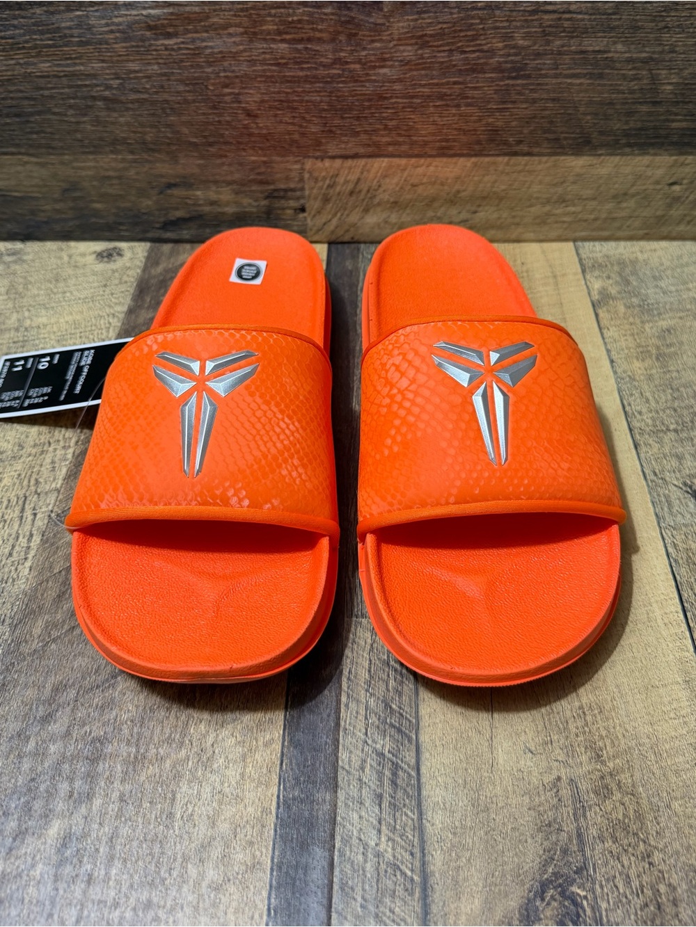 Nike Kobe Offcourt Slide Sandals Safety Orange Mamba Size 10 Men / 11 Women